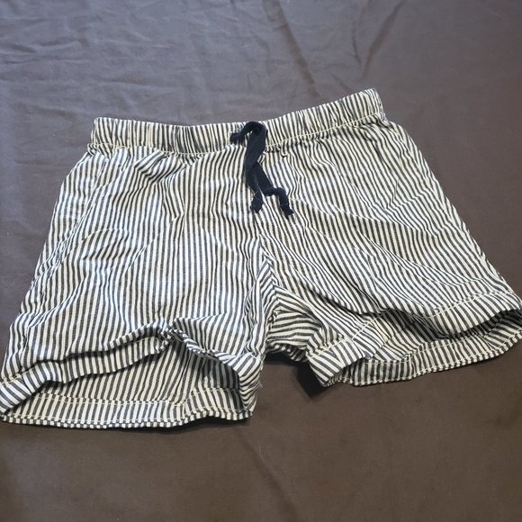 H&M Striped Shorts Lightweight Drawstring Elastic Waistband Size 3T 100% Cotton - Picture 1 of 3
